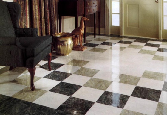 vinly tile marble look