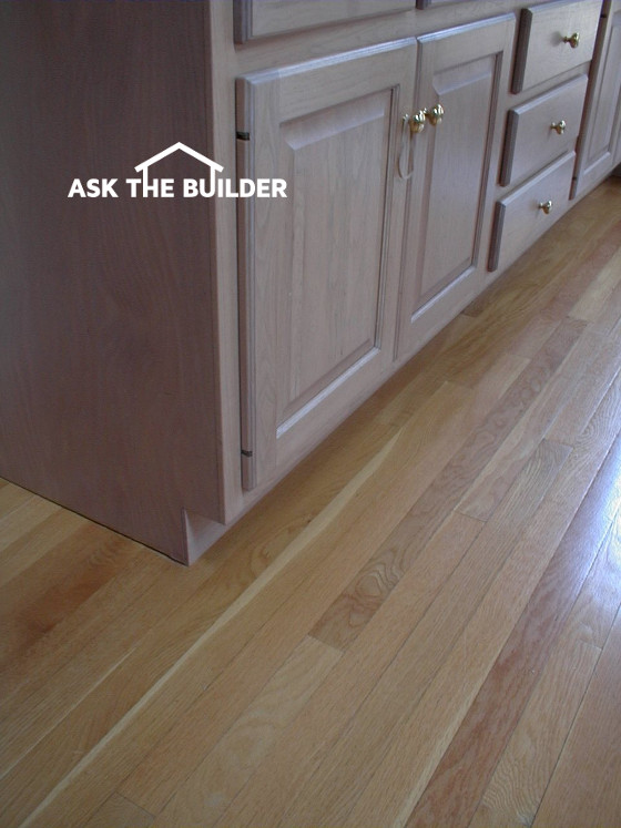 hardwood flooring cabinery installation