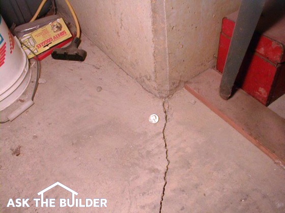crack in concrete floor
