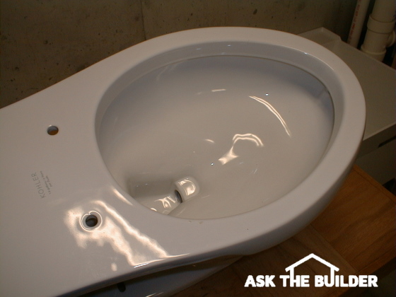 empty toilet bowl - not installed