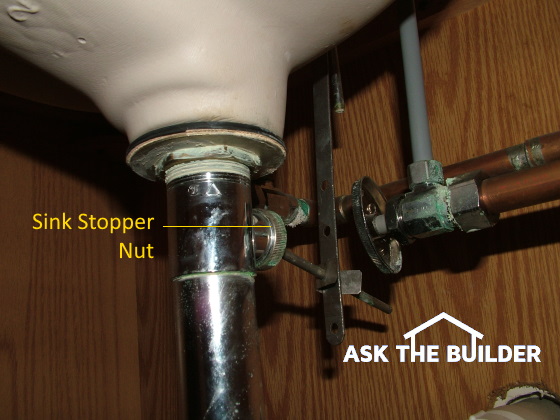 sink stopper nut