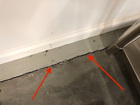 concrete shrinkage crack