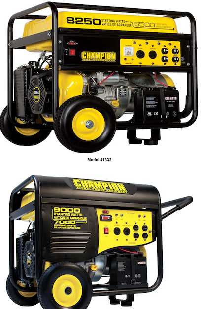 Champion portable generators