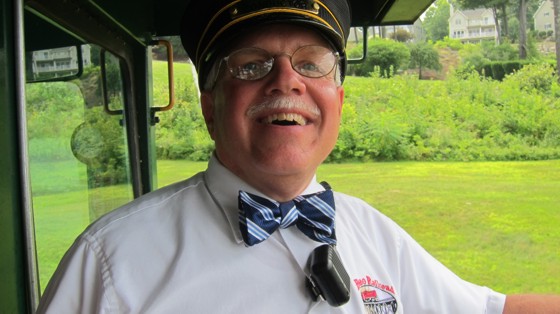 Tim as Train Conductor