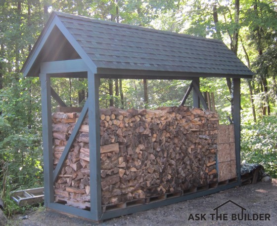 firewood storage shelter