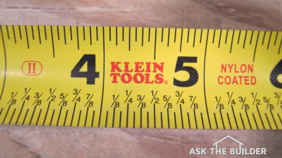  tape measure markings