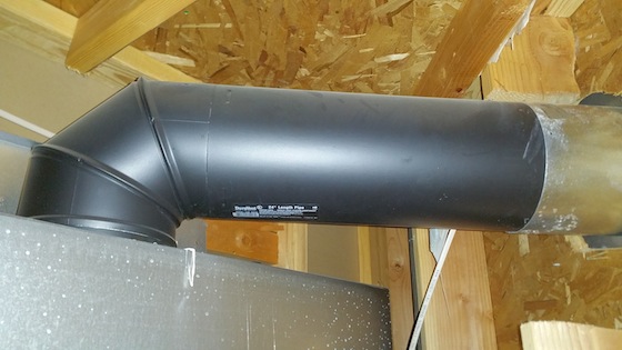 You can see the cut stud above the pipe. What kind of IDIOT builder would allow this to happen? Photo credit: David Roll