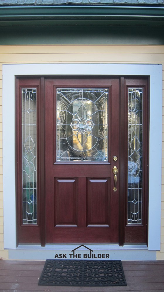 This is a new door, but if not installed properly it will leak vast amounts of air causing discomfort and increased fuel bills! Photo credit: Tim Carter