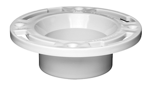 PVC toilet flange