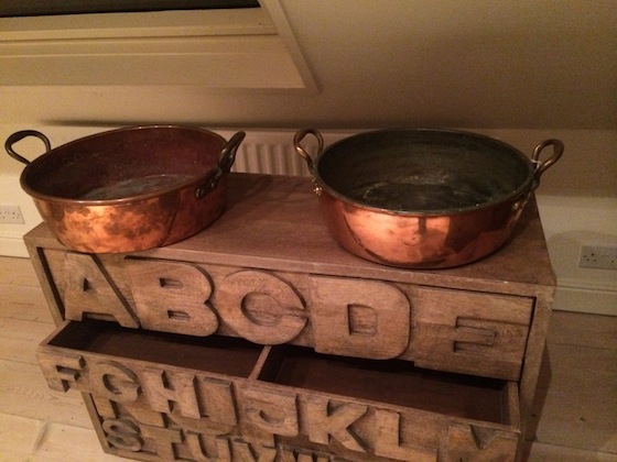 copper pans