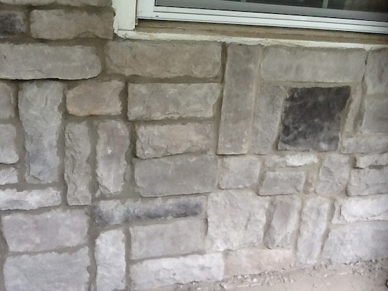 You can see the different colored mortar. Photo Credit: Maryann