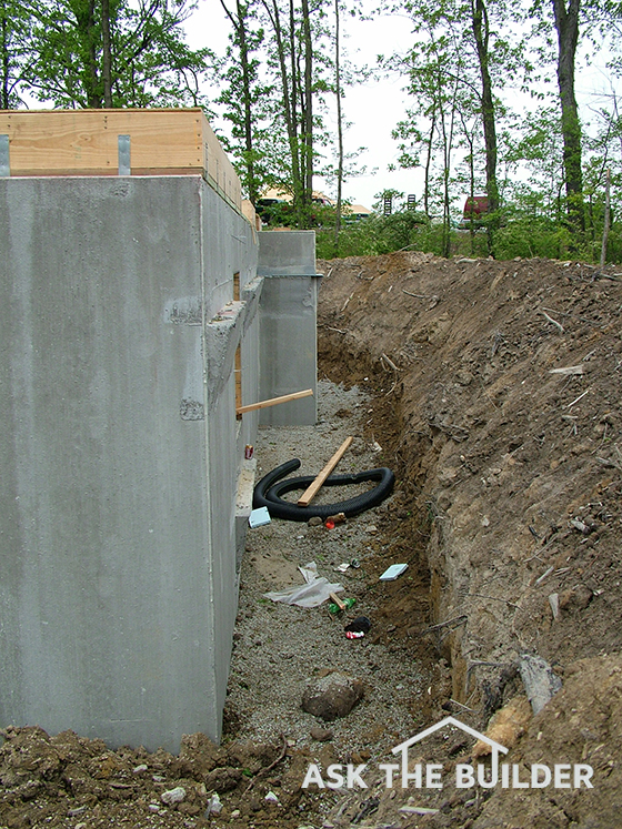 Backfilling a Foundation Wall
