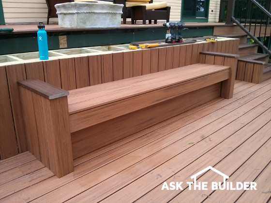 Build Deck Bench Seating