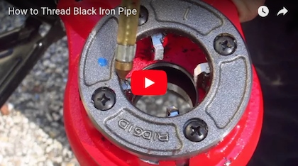 black iron pipe threader