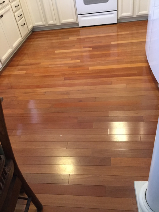 wood kitchen floor