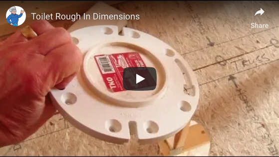 rough-in toilet dimensions