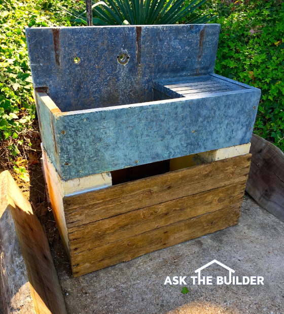 natural stone outdoor sink