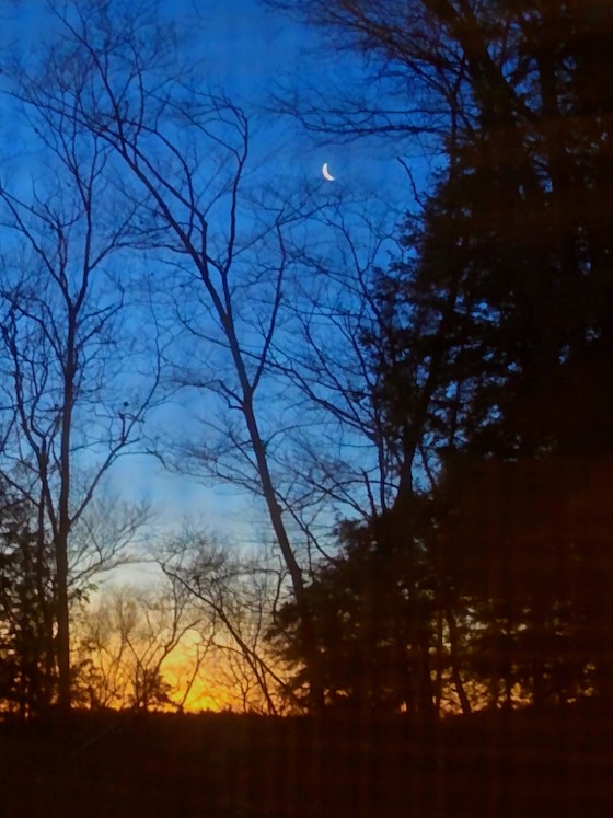 lake winnisquam moonrise