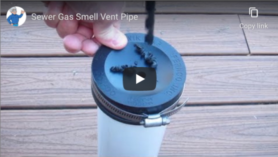 sewer gas smell vent pipe