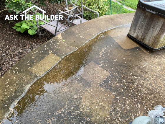 Fixing Puddles on Patios, Driveways, and Slabs