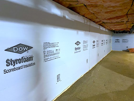 crawlspace closed cell foam wall insulation