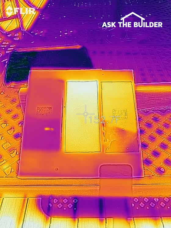 metal roof color temperature