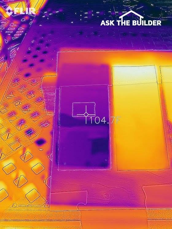 metal roof color temperature