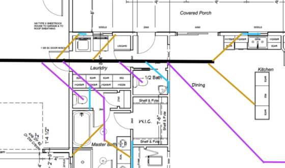 Building Drain Layout