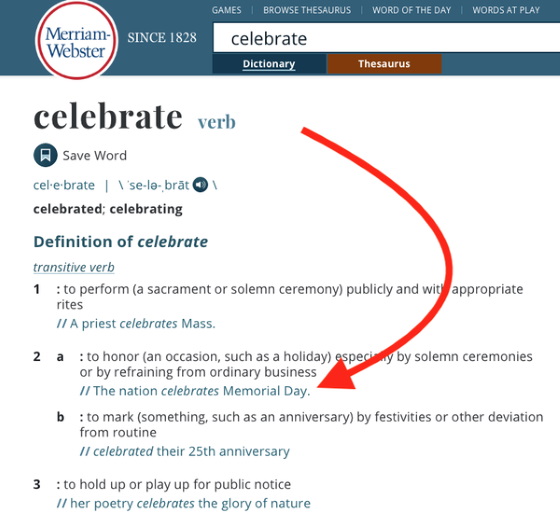 celebrate definition